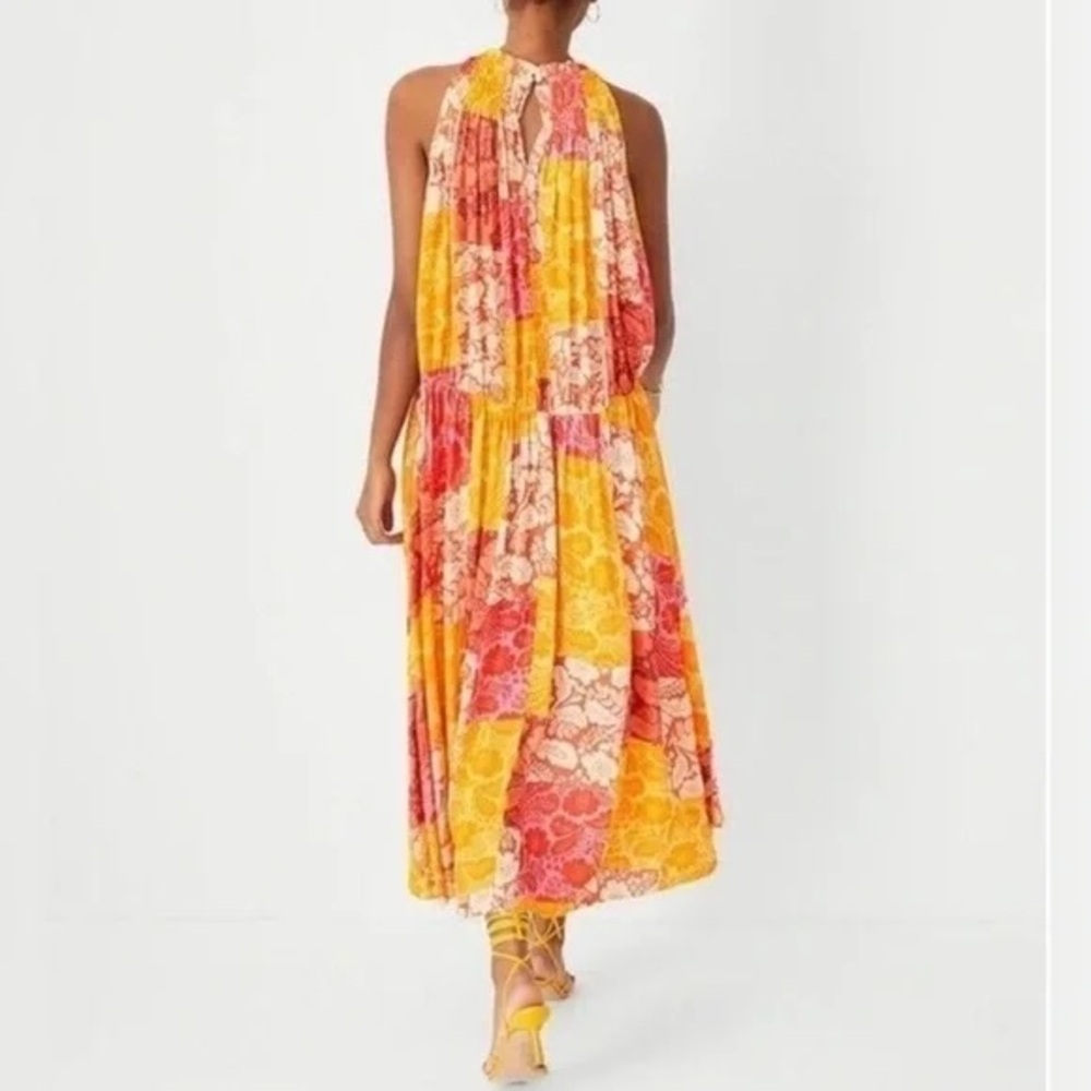 Ann Taylor | Patchwork Floral Maxi Dress Various Sizes Available - Picture 2 of 5